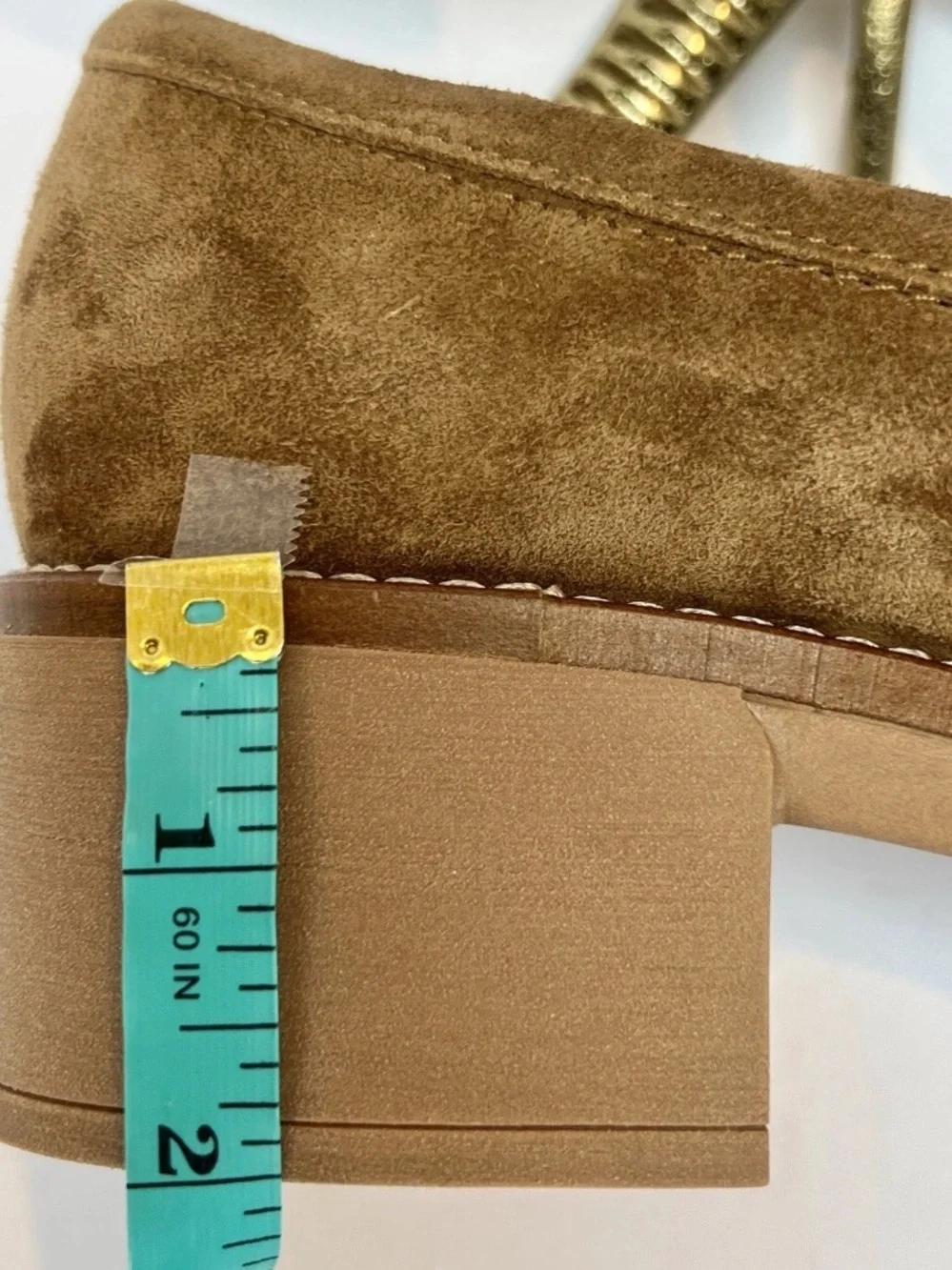 🆕 DOLCE VITA women's sheena loafers chestnut brown suede chain detail 7.5